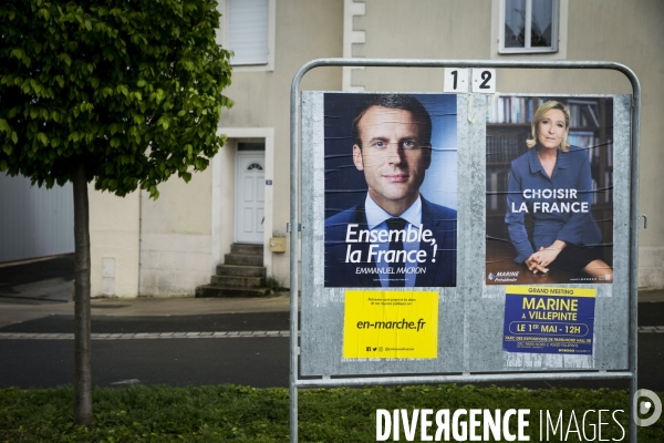 Les affiches du second tour de l élection présidentielle de 2017