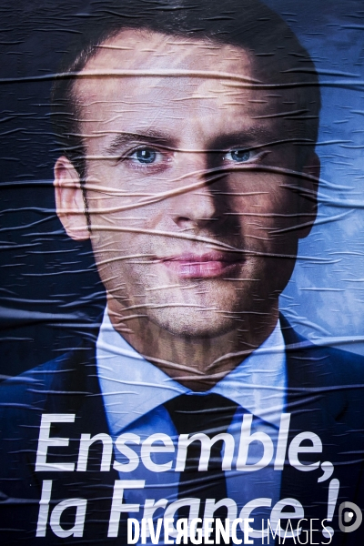 Les affiches du second tour de l élection présidentielle de 2017