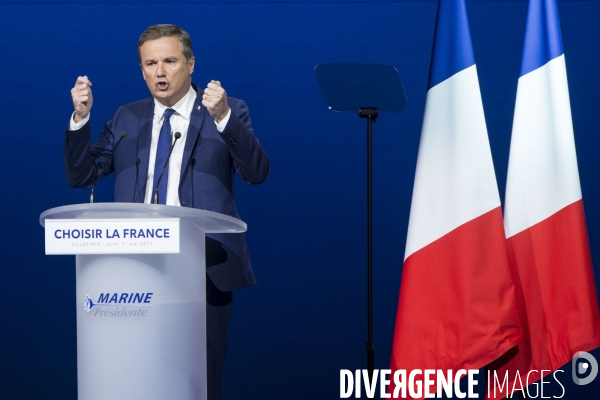 Meeting du 1er Mai de Marine LE PEN et Nicolas DUPONT-AIGNAN.