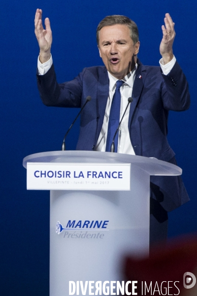 Meeting du 1er Mai de Marine LE PEN et Nicolas DUPONT-AIGNAN.