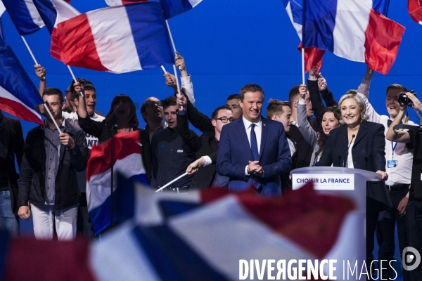 Meeting du 1er Mai de Marine LE PEN et Nicolas DUPONT-AIGNAN.