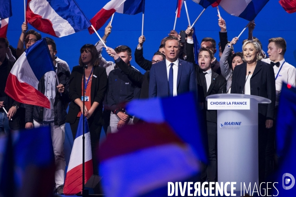 Meeting du 1er Mai de Marine LE PEN et Nicolas DUPONT-AIGNAN.