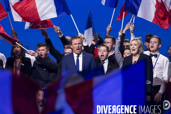 Meeting du 1er Mai de Marine LE PEN et Nicolas DUPONT-AIGNAN.