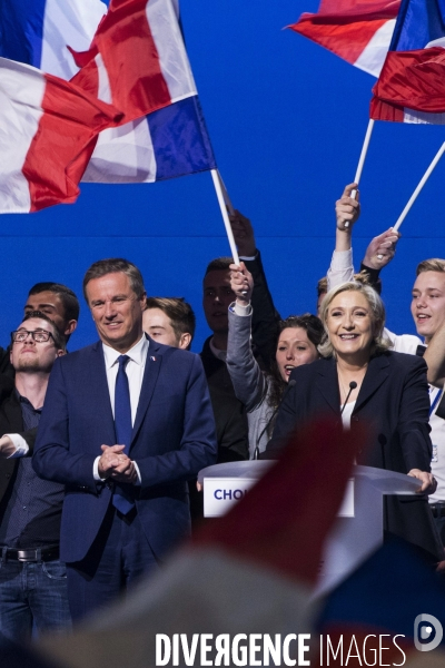 Meeting du 1er Mai de Marine LE PEN et Nicolas DUPONT-AIGNAN.