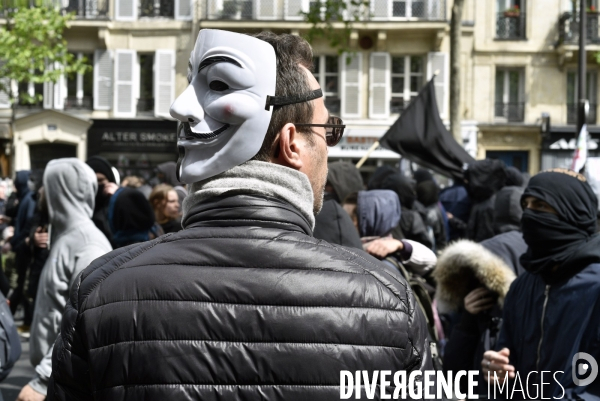 1er mai à Paris. Mobilisation contre le Front National.