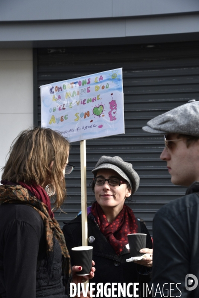 1er mai à Paris. Mobilisation contre le Front National.