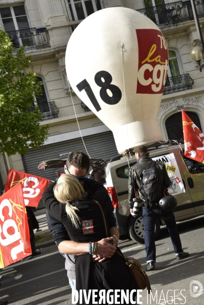 1er mai à Paris. Mobilisation contre le Front National.