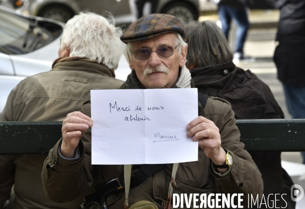 1er mai à Paris. Mobilisation contre le Front National.