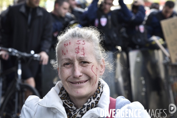 1er mai à Paris. Mobilisation contre le Front National.