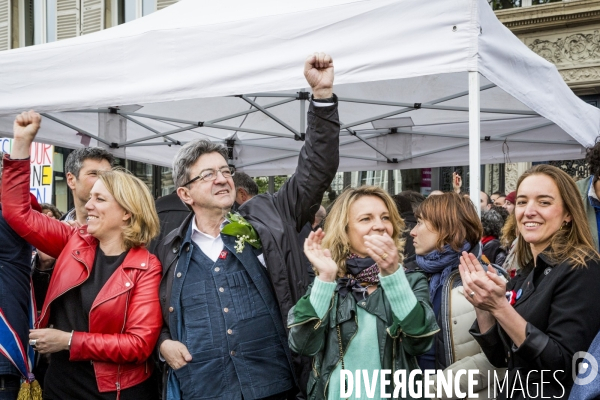 1er MAI 2017 de la France Insoumise / JL Melenchon