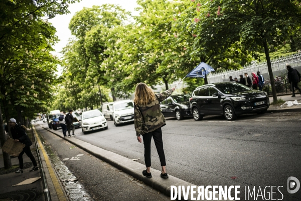 CP2017 :  Rassemblement des élèves du Lycée Buffon contre Marine le Pen.