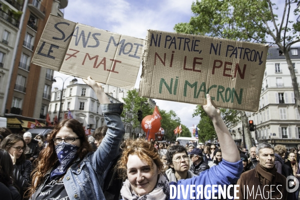 Défilé anti Le Pen pour le 1er mai