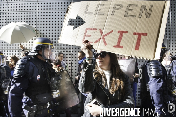 Défilé anti Le Pen pour le 1er mai