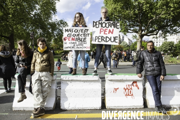 Défilé anti Le Pen pour le 1er mai