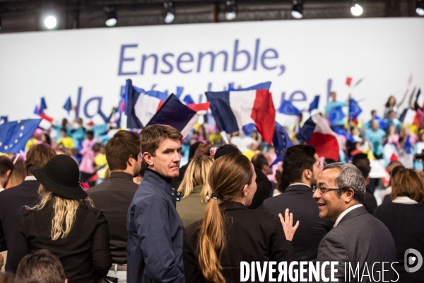 Meeting d Emmanuel Macron au Paris Event Center