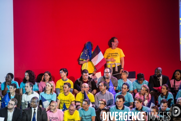 Meeting d Emmanuel Macron au Paris Event Center