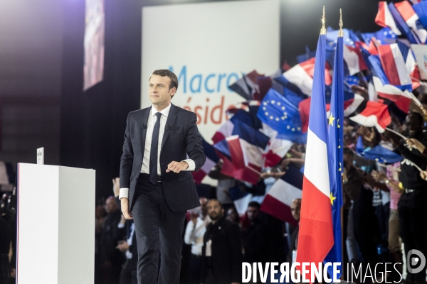 Emmanuel Macron - Meeting à la porte de la Villette