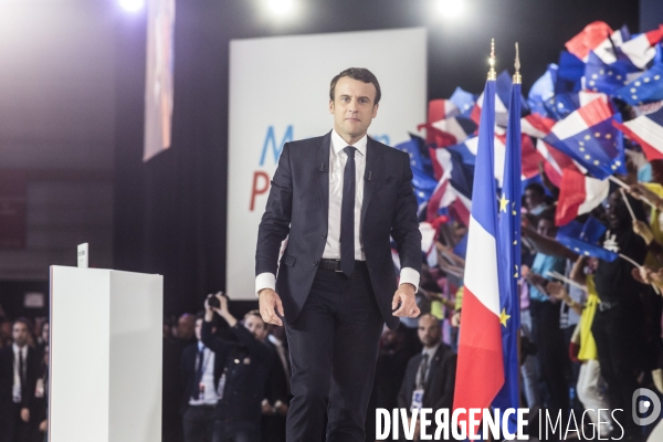 Emmanuel Macron - Meeting à la porte de la Villette