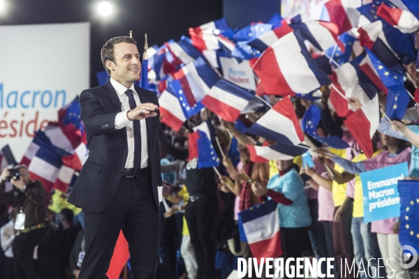 Emmanuel Macron - Meeting à la porte de la Villette