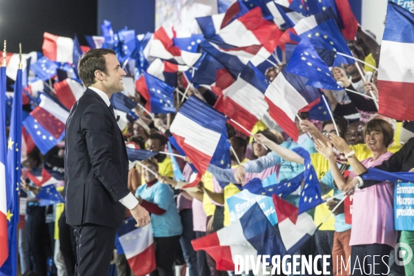 Emmanuel Macron - Meeting à la porte de la Villette