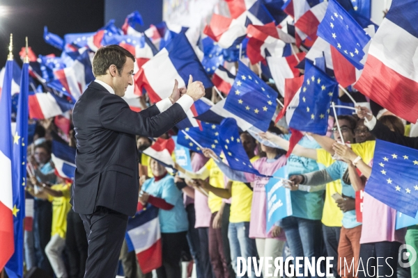 Emmanuel Macron - Meeting à la porte de la Villette