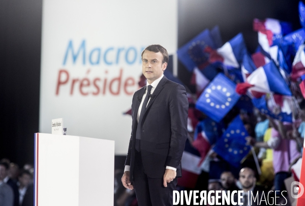 Emmanuel Macron - Meeting à la porte de la Villette