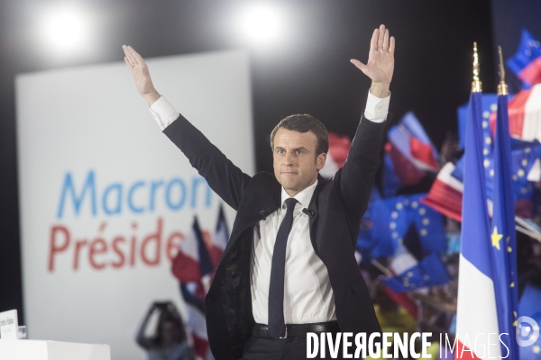 Emmanuel Macron - Meeting à la porte de la Villette