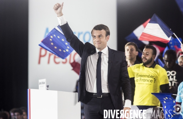 Emmanuel Macron - Meeting à la porte de la Villette