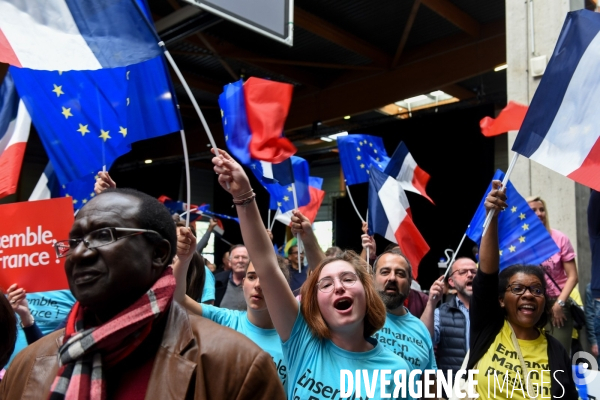 Emmanuel Macron. Meeting de La Villette