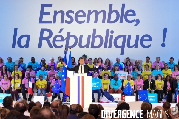 Emmanuel Macron. Meeting de La Villette