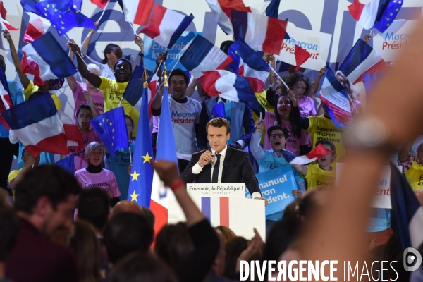 Emmanuel Macron. Meeting de La Villette