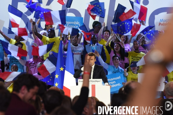 Emmanuel Macron. Meeting de La Villette