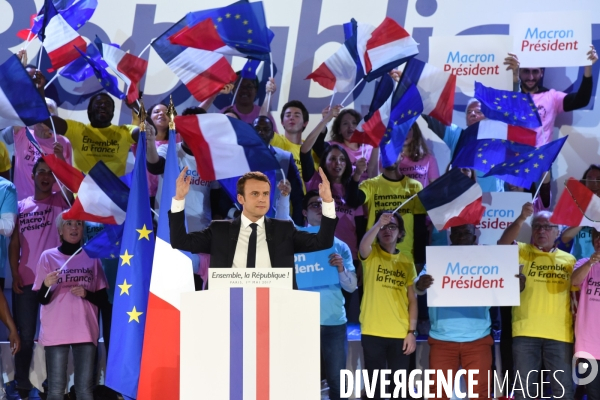 Emmanuel Macron. Meeting de La Villette