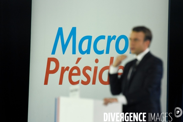 Emmanuel Macron. Meeting de La Villette