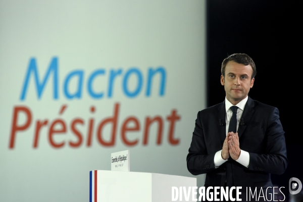 Emmanuel Macron. Meeting de La Villette