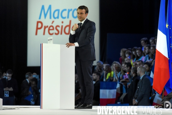 Emmanuel Macron. Meeting de La Villette