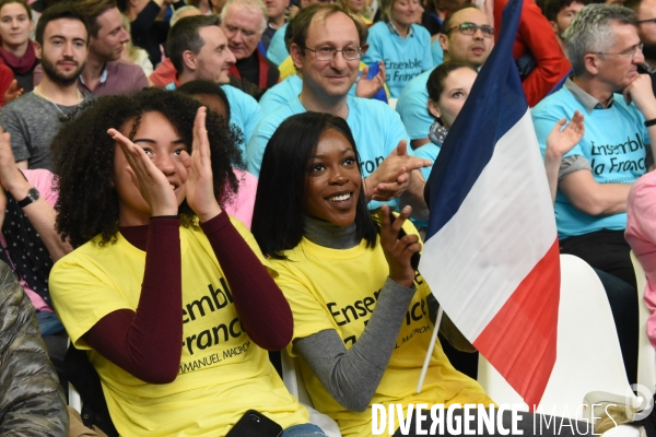 Emmanuel Macron. Meeting de La Villette