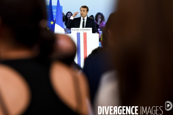 Emmanuel Macron. Meeting de La Villette