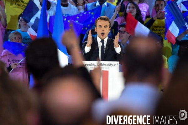 Emmanuel Macron. Meeting de La Villette