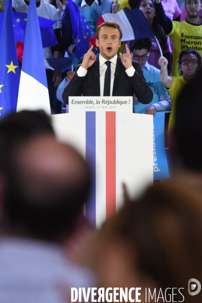 Emmanuel Macron. Meeting de La Villette