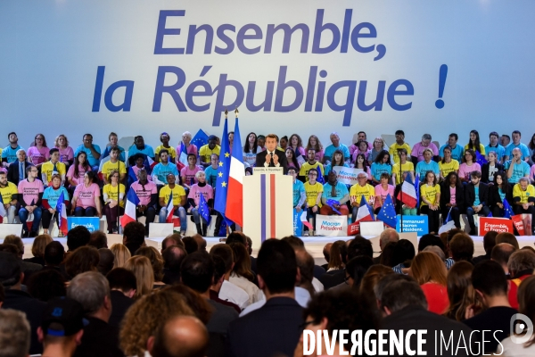 Emmanuel Macron. Meeting de La Villette