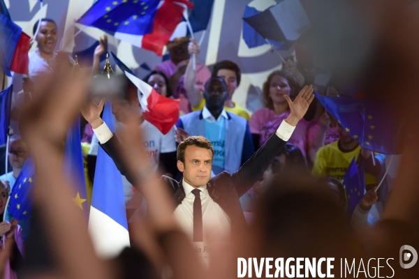 Emmanuel Macron. Meeting de La Villette