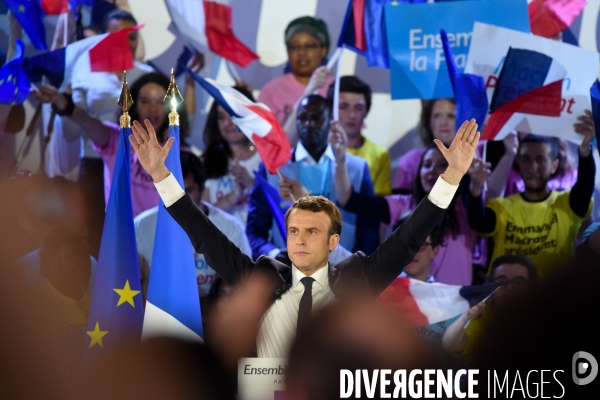 Emmanuel Macron. Meeting de La Villette