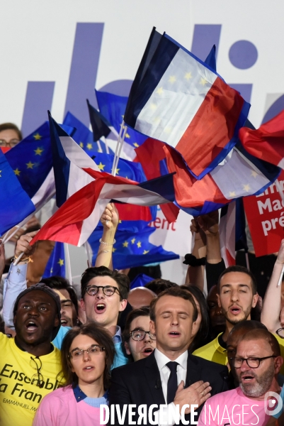 Emmanuel Macron. Meeting de La Villette