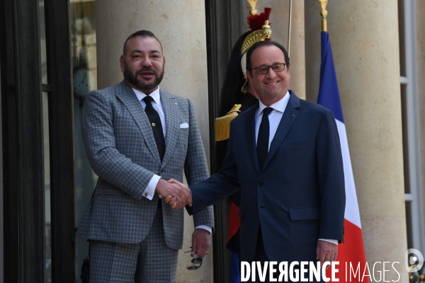 Visite de Mohamed VI à François Hollande