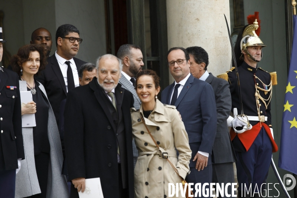 Le président François Hollande reçoit SM Mohammed VI le roi du Maroc