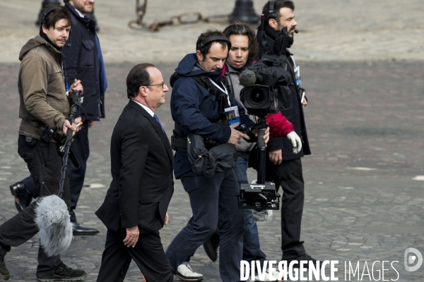 François Hollande invite le nouveau président de la république Emmanuel MACRON à la cérémonie du 8 mai.