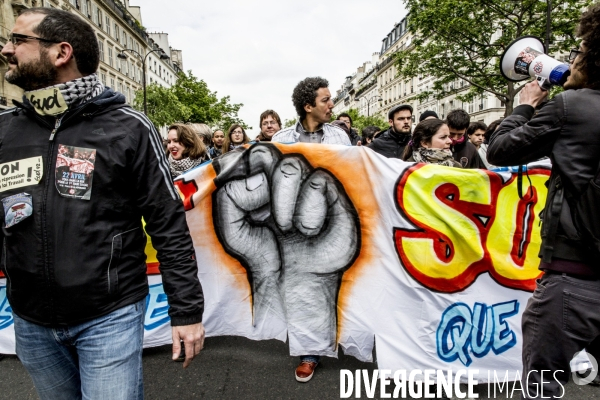 Front Social  du 8 Mai 2017 contre Emmanuel Macron, elu President