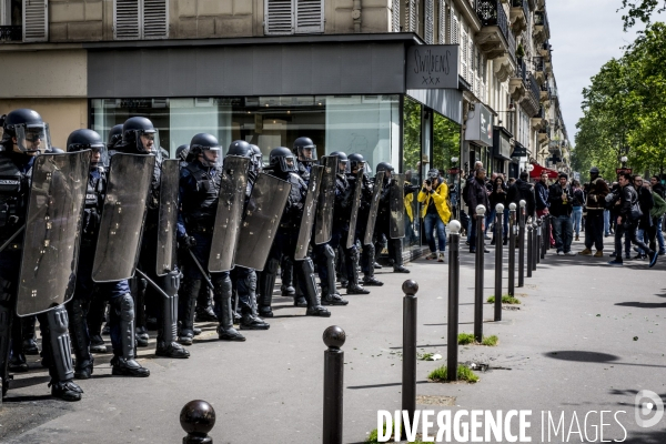 Front Social  du 8 Mai 2017 contre Emmanuel Macron, elu President