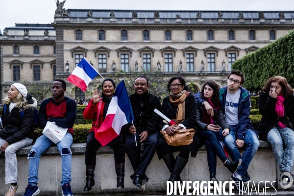 7 Mai 2017 - Partisans d Emmanuel Macron elu President de la Republique